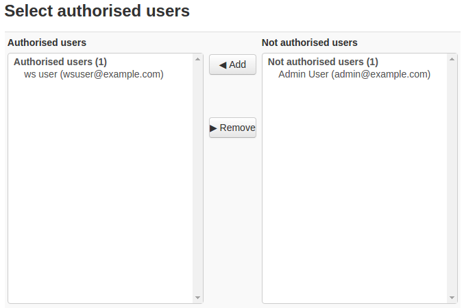 Plugin configuration