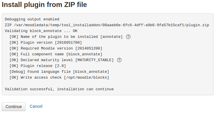 Plugin Validation